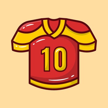 Colorful Costume American Football vector