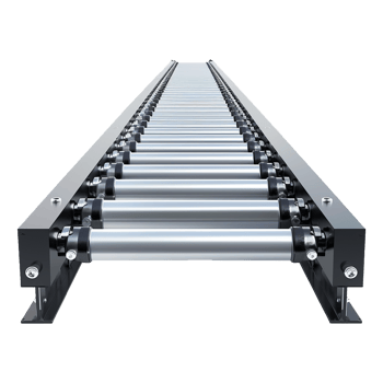 Highprecision Roller Conveyor System for Automated Material Handling and Industrial Applications png