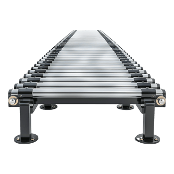 Modern Stainless Steel Roller Conveyor System for Industrial Automation png