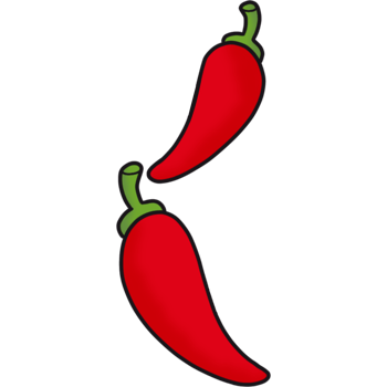 The illustration of a chili png