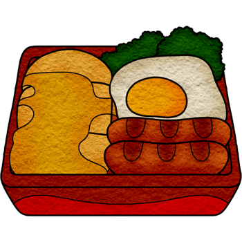 japanese bento box lunch food illustration png