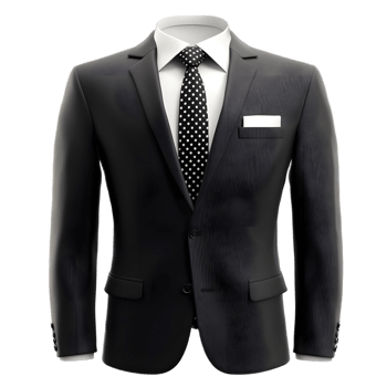 Formal Black Suit for Business Attire and Corporate Professionalism png