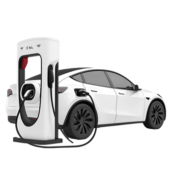Smart EV Charging Dock Transparent Background png