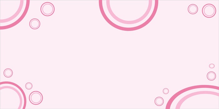 Pink Patterned Background with Circle Designs and Abstract Shapes vector