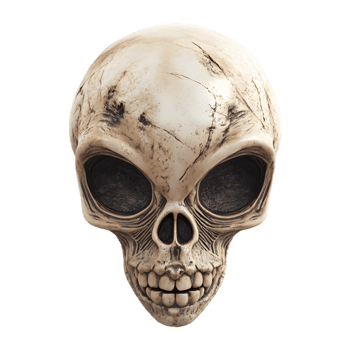 Alien Skull Fossil Unearthed Mysterious Extraterrestrial Archaeological Artifact Discovered png