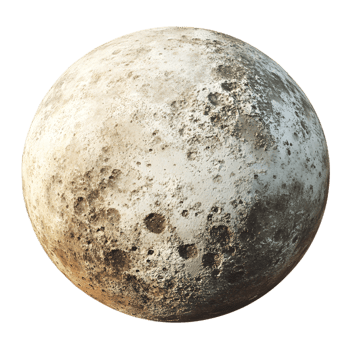 Detailed View of Rugged Mercury with Rocky Lunar Surface png