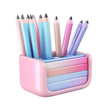 Stylish Pencil Holder Transparent Background png