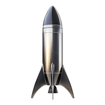 Powerful Rocket Spacecraft Blasting Off into the Boundless Cosmos png