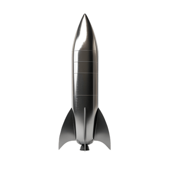 Powerful Rocket Spacecraft Launching into Futuristic Space png
