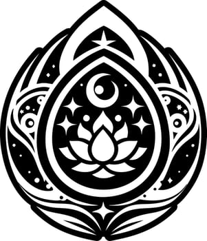 A filled style icon of cosmic egg symbol vector