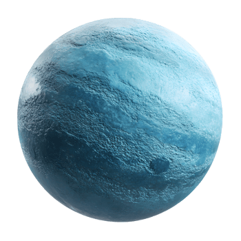 Tilted Celestial Sphere Depicting the Planet Uranus in the Solar System png