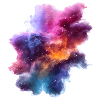 Mesmerizing Supernova Explosion in Vibrant Cosmic Hues Illuminating the Starry Night Sky png