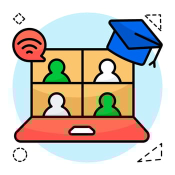 Perfect design of webinar vector