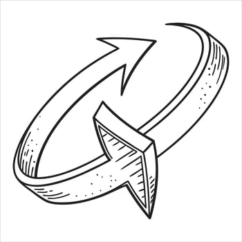 Arrow Double Hand vector