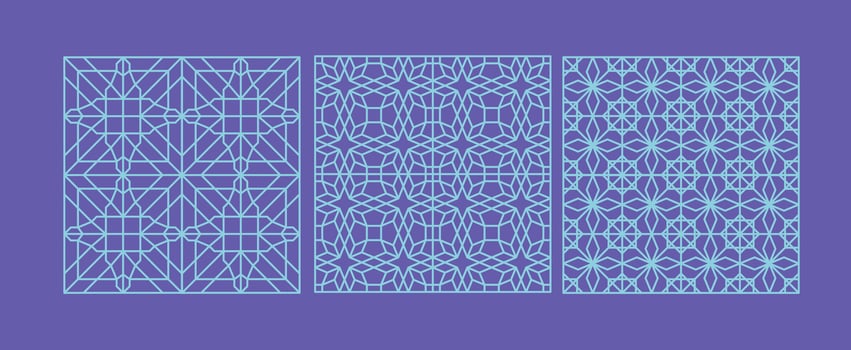 Islamic Pattern Qisyatlah Outline vector