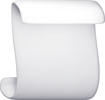 3d white blank paper page document icon png
