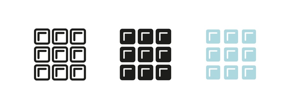 Keypad icon. Digital access panel illustration. Security authentication symbol. Electronic password entry system sign. Safe lock control pictogram. Modern technology interface concept. vector