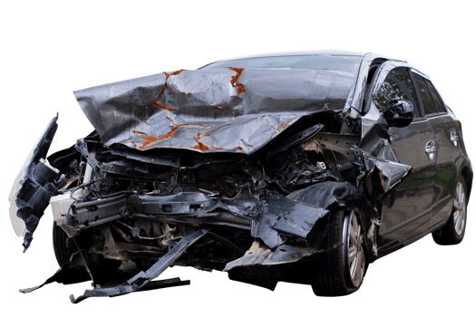 Car crash, Front view of black sedan car get damaged by accident on the road. damaged cars after collision. isolated on transparent background, car crash bumper graphic png