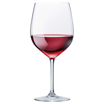 Free Isolated Food and Beverage on Transparent Background beautiful glass of red wine, showcasing its rich color and elegant shape, perfect for png