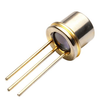 Precision photodiode with gold plated pins and metal casing for light detection in advanced optical applications png