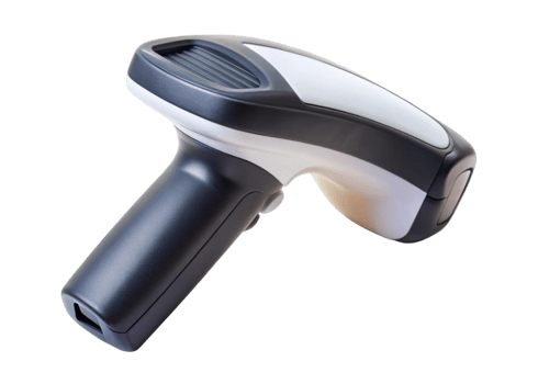 Compact and efficient barcode scanner showcasing advanced technology for fast and accurate scanning png