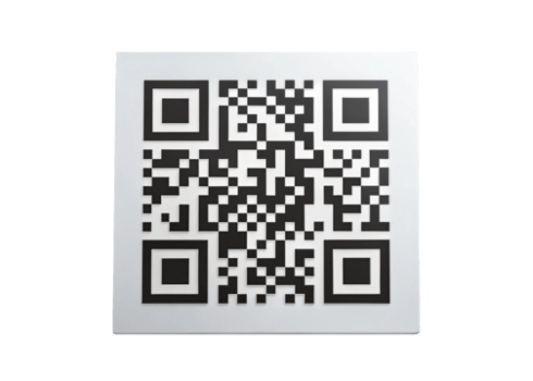 Abstract Representation of a QR Code in 3D with a Clean Transparent Background for Tech Related Uses png