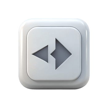 High quality rewind icon in minimalist design with gray arrows on Transparent Background, representing backward movement png