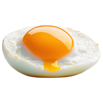 Free Isolated on Transparent Background, Fresh egg, food, and beverage, with vibrant yolk, perfect for breakfast or cooking png
