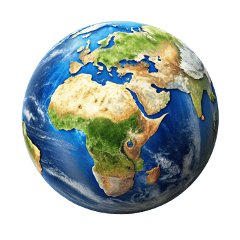 A Stunning HighResolution Image of Planet Earth Showing Africa and Europe png