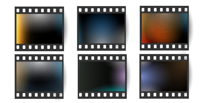 Old realistic vintage retrogrunge film frame,distressed - photographic effect vector