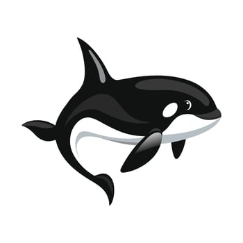 Dynamic Artwork of Orca Fish vector