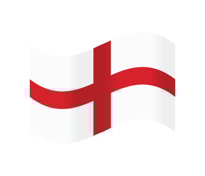 England waving flag vector