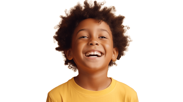 Happy Black Boy isolated on Transparent Background. Diversity, Inclusion, Equity, Belonging png