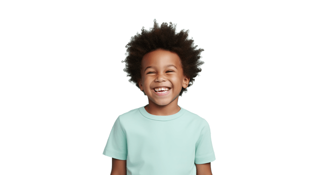 Laughing Black Boy isolated on Transparent Background. DEIB, Diversity, Equity, Inclusion png