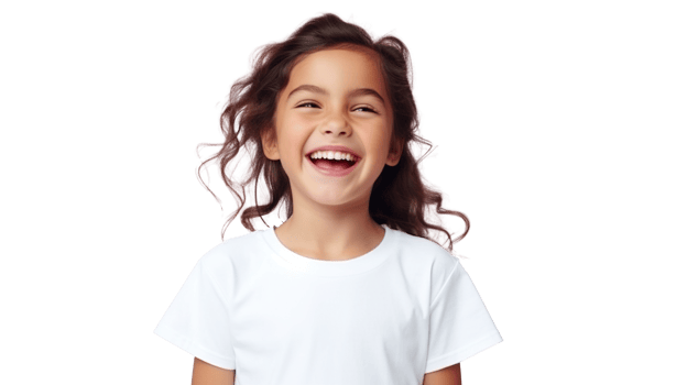 Happy Laughing Girl Isolated on the Transparent png