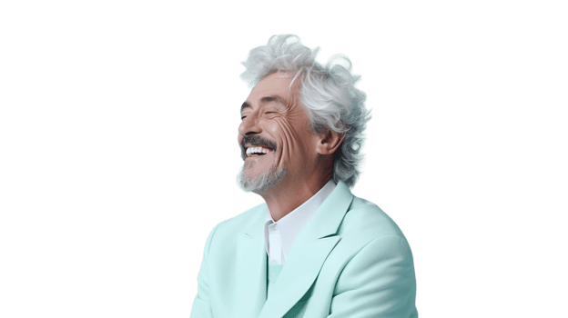 Laughing Man isolated on the Transparent png