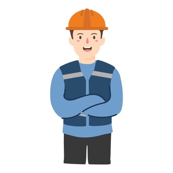 Industry Safety The people worker, electrical engineer vector