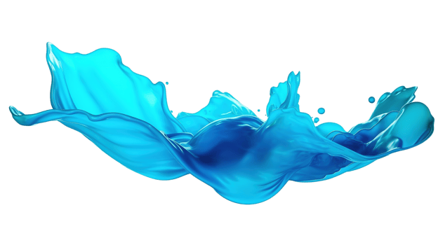 Cyan Paint Splash Isolated at Transparent Background png