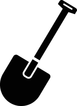Shovel icon. isolated on white background. black design in trendy style vector