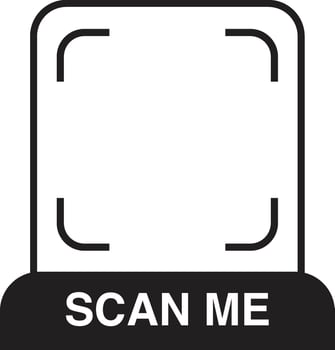 Scanning frames. Qr Code Place Scan Me Frame vector