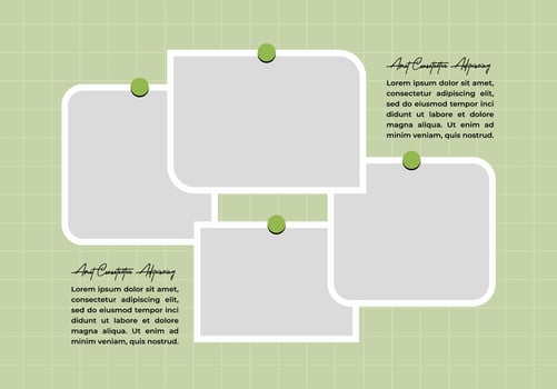 Picture or photos frames set text space vector