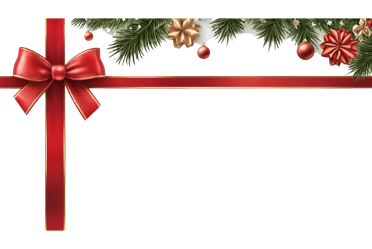Ribbon bow card note Christmas celebration joy png