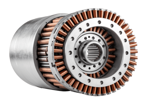 Rotor and stator of electric motor construction details png