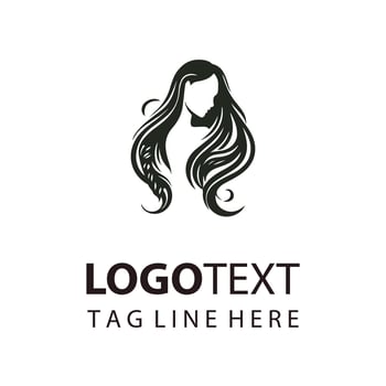 Gloss And Glamour Studio Woman Hair Logo vector