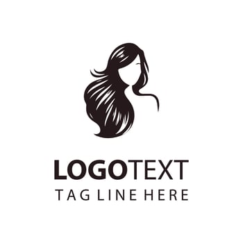 Tress Harmony Woman Hair Logo vector