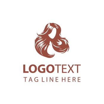 Chic Locks Woman Hair Logo vector
