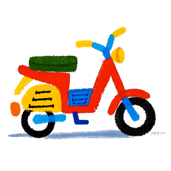 Classic Scooter Ride png