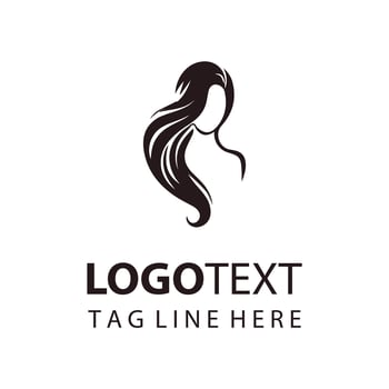 Allure Tresses Woman Hair Logo vector