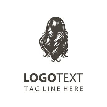Strands of Style Woman Hair Logo vector