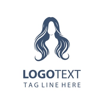 Luxe Locks Woman Hair Logo vector